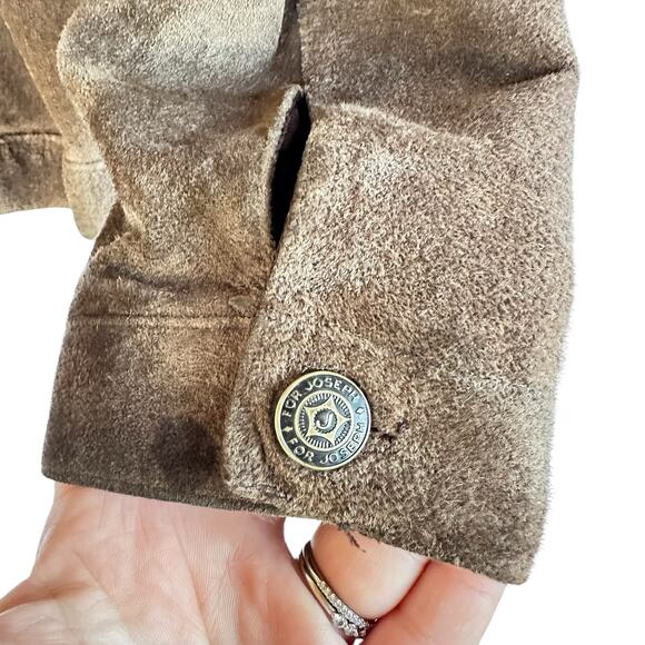 VTG Suede Leather Jacket Women XL Western Festival Boho Quiet Luxury Quality - Picture 5 of 13